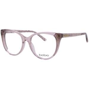 NEW BEBE women's bb5208 full rim cat eye eyeglasses in topaz animal / crystal pe